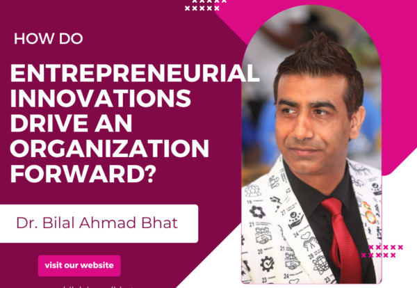 How Do Entrepreneurial Innovations Drive an Organization Forward? By Dr. Bilal Ahmad Bhat