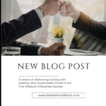 A Lesson on Balancing Scaling with Stability: Why Sustainable Growth is the True Measure of Business Success