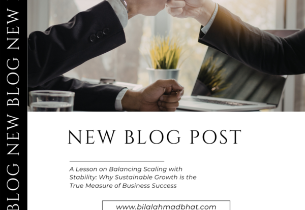 A Lesson on Balancing Scaling with Stability Why Sustainable Growth is the True Measure of Business Success A Lesson on Balancing Scaling with Stability: Why Sustainable Growth is the True Measure of Business Success